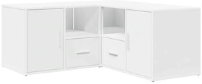 vidaXL Ντουλάπι Γωνιακό Λευκό 160x40x45 εκ. από Επεξ. Ξύλο