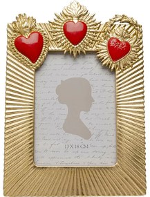 Κορνίζα Flaming Heart Χρυσή  20*2.5*29εκ. - Χρυσό