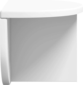 vidaXL Ράφι Τοίχου 2 pcs Λευκό 38 x 19 x 19 εκ Επεξεργασμένο ξύλο