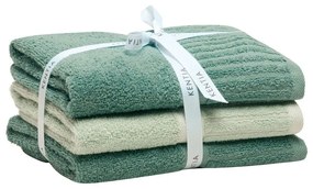 Πετσέτες Vance 10 (Σετ 3τμχ) Green Kentia Προσώπου 50x90cm 100% Cotton
