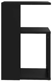 vidaXL Τραπέζι Βοηθητικό Μαύρο 36 x 30 x 56 εκ. από Μοριοσανίδα