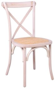 Καρέκλα DESTINY Λευκό Ξύλο 48x52x89cm