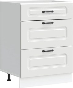 vidaXL ντουλάπι βάσης κουζίνας Kalmar Λευκό από Επεξεργασμένο Ξύλο