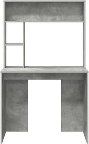 vidaXL Γραφείο Σκυρόδεμα Γκρι 91 x 50 x 149 cm Επεξεργασμένο Ξύλο
