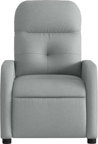 vidaXL Πολυθρόνα Ανακλινόμενη Ανοιχτό Γκρι Υφασμάτινη