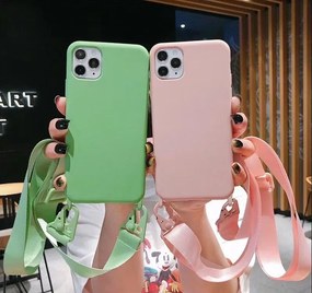 Θήκη Σιλικόνης με Strap CarryHang Sonique Apple iPhone 12 Pro Max Γαλάζιο