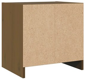 vidaXL Κομοδίνα 2 τεμ. Καφέ Μελί 40x30,5x40 εκ. από Μασίφ Ξύλο Πεύκου