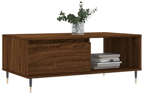 vidaXL Τραπεζάκι Σαλονιού Καφέ Δρυς 90x50x36,5 εκ. Επεξεργασμ. Ξύλο