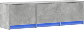 vidaXL Ντουλάπι TV Σκυρόδεμα 140 x 34 x 40 εκ Επεξεργασμένο ξύλο