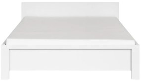 195-000040 Κρεβάτι διπλό Fansi pakoworld λευκό 160x200εκ CLIPBOARD WITH MELAMINE COATING WHITE, 1 Τεμάχιο