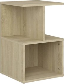 vidaXL Κομοδίνο Sonoma Δρυς 35 x 35 x 55 εκ. από Επεξ. Ξύλο