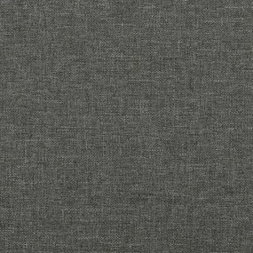 vidaXL Κρεβάτι Boxspring με Στρώμα Σκούρο Γκρι 120x190 εκ Υφασμάτινο