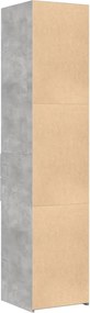 vidaXL Ντουλάπι Γκρι Σκυροδέματος 40x42,5x185 εκ. Επεξεργασμένο Ξύλο