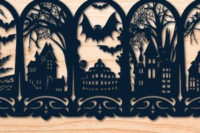 Intra απο ξύλο plywood  Χρώμα wenge 3mm-4mm πάχος - Πακέτο Cricut Halloween Decor Δίασταση 40x50 cm INTRAFABR-4426169