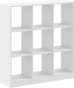 vidaXL Βιβλιοθήκη Λευκή 102x32x108 εκ. από Επεξεργασμένο Ξύλο