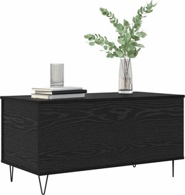 vidaXL Τραπεζάκι σαλονιού Μαύρη δρυς 90 x 44.5 x 45 εκ.