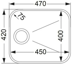Νεροχύτης Apell 84-47 x 42 εκ.