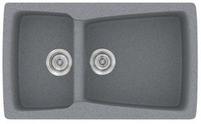Sanitec Classic 320 Metallic Silver Νεροχύτης