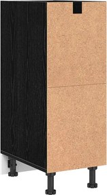 vidaXL Βάση Ντουλάπας Κουζίνας Μαύρη Δρυς 30 x 44,5 x 81,5 cm