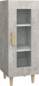 vidaXL Ντουλάπι Γκρι Σκυροδέματος 34,5x34x90 εκ. Επεξεργασμένο Ξύλο