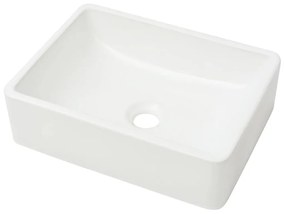 vidaXL Νιπτήρας Λευκός 41 x 30 x 12 εκ. Κεραμικός