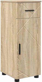 vidaXL Σετ Επίπλων Μπάνιου 4 τμχ. Δρύς Sonoma 35 x 30 x 192 εκ
