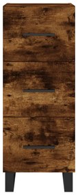 vidaXL Ντουλάπι Καπνιστή δρυς 34,5x34x180 εκ. από Επεξεργασμένο Ξύλο