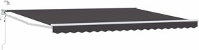 vidaXL Ηλεκτρικό Αναδιπλούμενο Σκίαστρο Ανθρακί 4 x 3 μ