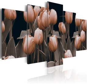 Πίνακας - Tulips in sepia 100x50