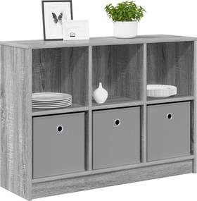 vidaXL Πλαϊνό γραφείο Γκρίζο Σονομα 88,5 x 27,5 x 63,5 εκ