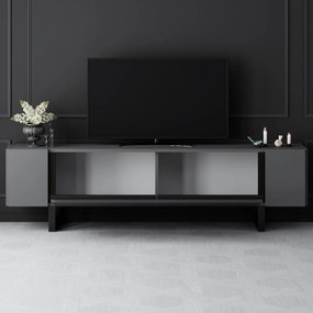 Έπιπλο Τηλεόρασης Ανθρακί / Μαύρο SECUTUR 180x30x16