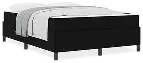 vidaXL Κρεβάτι με ελατήρια Μαύρο 140 x 200 cm