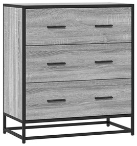 Sideboard Grey Sonoma Κατασκευασμένο ξύλο και μέταλλο - Γκρι