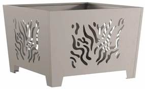 vidaXL Σχάρα Φωτιάς Τετράγωνη 60x60x40 εκ Κατασκευασμένη από Αweathering Χάλυβα