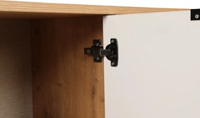 Μπουφές Δρυς / Λευκό CLARA 142x35,6x83