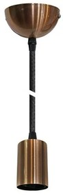 Ντουί Οροφής Ε27 με Ροζέτα Σχοινί 150εκ Lumen-21-270344-Rose Gold 21-270344