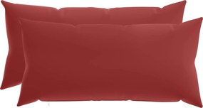 vidaXL Κάλυμμα Μαξιλαριού 2 pcs HEERLEN Κόκκινο 40 x 80 cm Πολυεστέρας