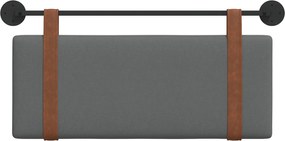 vidaXL Κρεμαστό Κεφαλάρι Σκούρο Γκρι Αντίκα PU