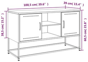 ΈΠΙΠΛΟ ΤΗΛΕΟΡΑΣΗΣ ΜΑΥΡΟ 100,5X39X60,5 ΕΚ. ΑΤΣΑΛΙΝΟ 846512