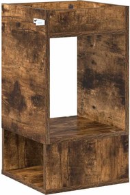 vidaXL End Table Καπνιστό Δρύς 30 x 30 x 56 εκ. Επεξεργασμένο ξύλο