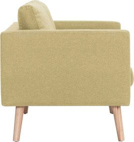 vidaXL Καναπές Διθέσιος Πράσινος Υφασμάτινος