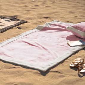 Πετσέτα Θαλάσσης Coral Sense 519-23 Gum Pink - Vanilla Gofis Home Beach 90x170cm 100% Βαμβάκι