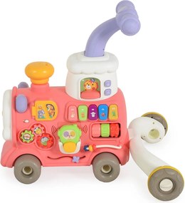 Περπατούρα Με Παιχνίδια Moni Happy Train 3 In 1 Pink