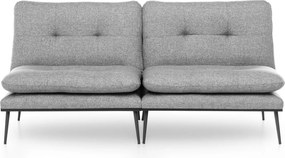 Τριθέσιος Καναπές Κρεβάτι Γκρι RANAS 95x180x95