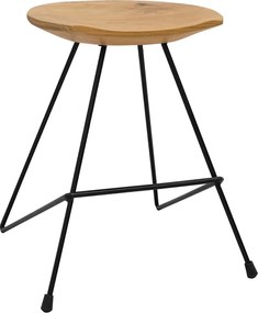 vidaXL σκαμπό 2 τεμάχια από μασίφ ξύλο τικ