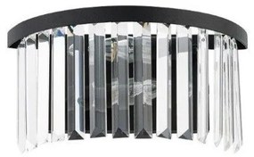 Απλίκα Φωτιστικό Τοίχου Κρύσταλλο Cristal H16 Φ32 Nowodvorski-7633-Μαύρο 7633
