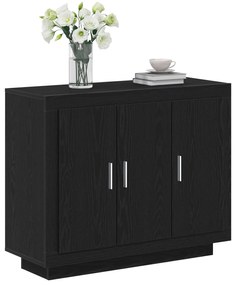 vidaXL Μπουφές Μαύρη Δρυς 92x35x75 εκ. Κατασκευασμένο ξύλο