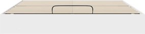 vidaXL Κρεβάτι Οθωμανικού Τύπου Λευκό 160 x 200 cm