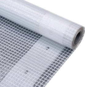 vidaXL Μουσαμάς με Ύφανση Leno Λευκός 4 x 4 μ. 260 γρ./μ²