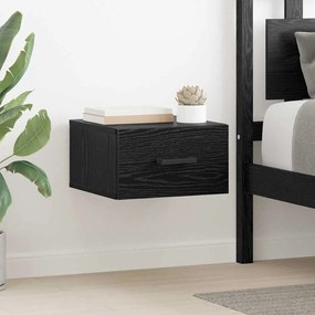 vidaXL Κομοδίνο 2 pcs Μαύρη δρυς 35 x 35 x 20 εκ Επεξεργασμένο ξύλο
